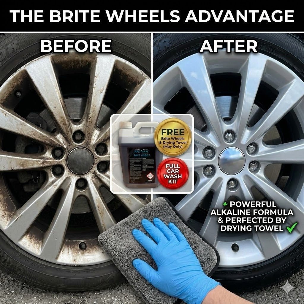 Complete Exterior Clean – Wash, Wheels & Streak-Free Finish Kit - Auto Rae-Chem