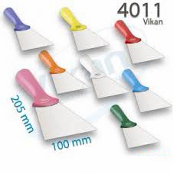 Vikan 4011n Stainless Steel Scraper with Threaded Handle, 100mm - Auto Rae-Chem