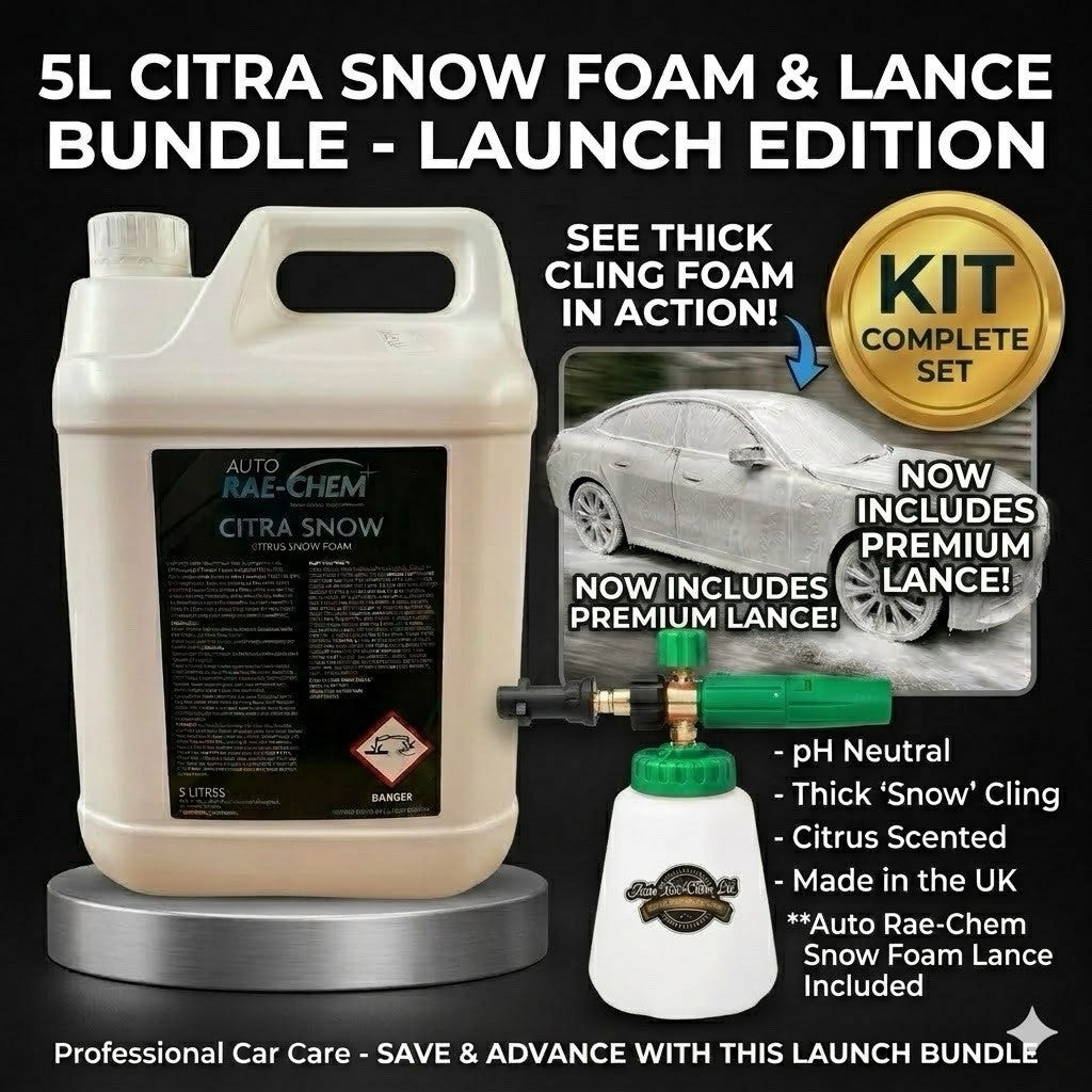 Complete Car Wash Kit – 5L Snow Foam + Foam Lance + Vikan Mitt