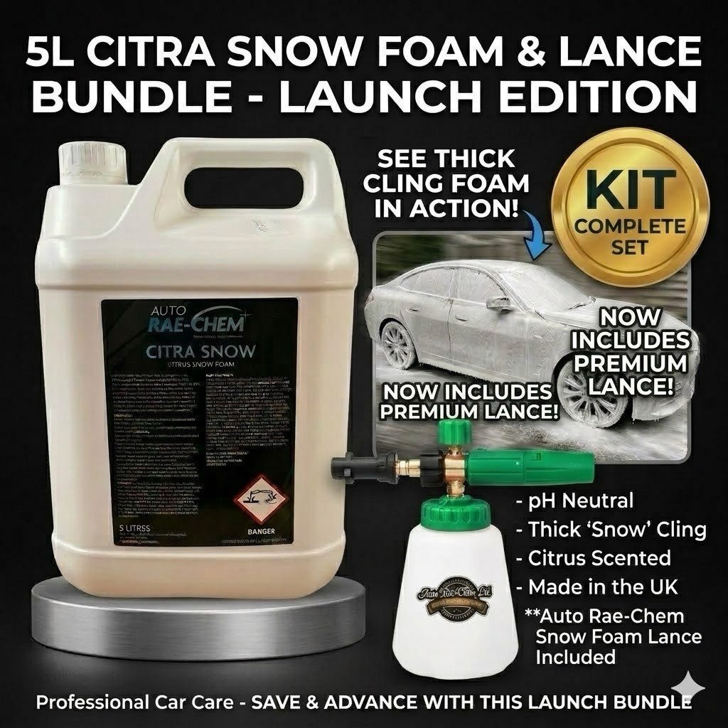 Complete Car Wash Kit – 5L Snow Foam + Foam Lance + Vikan Mitt - Auto Rae-Chem