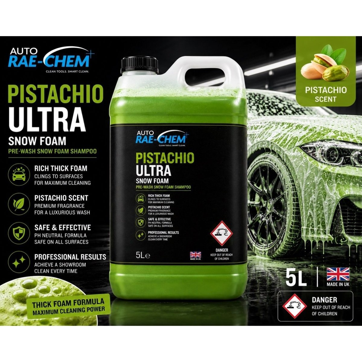 Pistachio Ultra Snow Foam Shampoo – Car Wash & Shine - Auto Rae-Chem