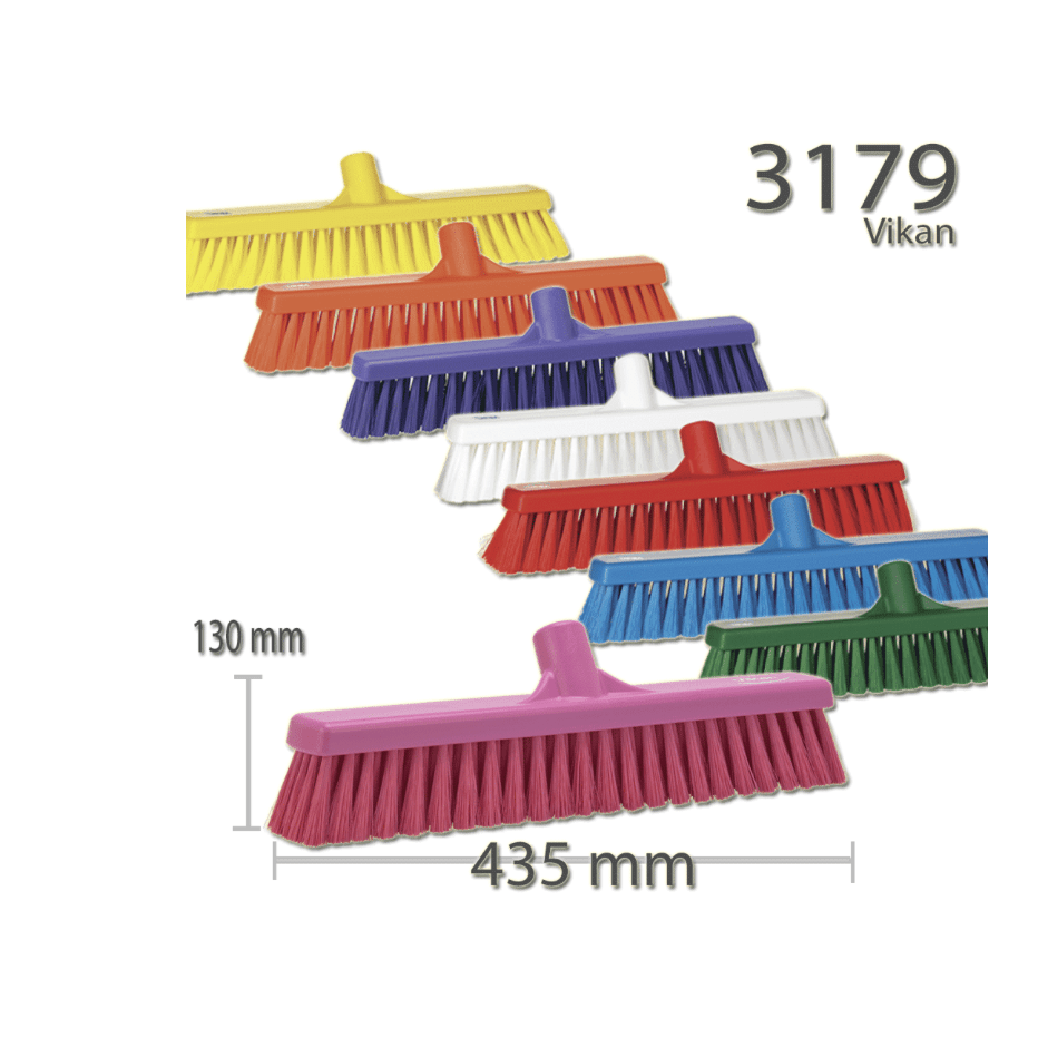 Vikan 3179n Fine Sweep Floor Broom Head, Various Colours - Auto Rae-Chem