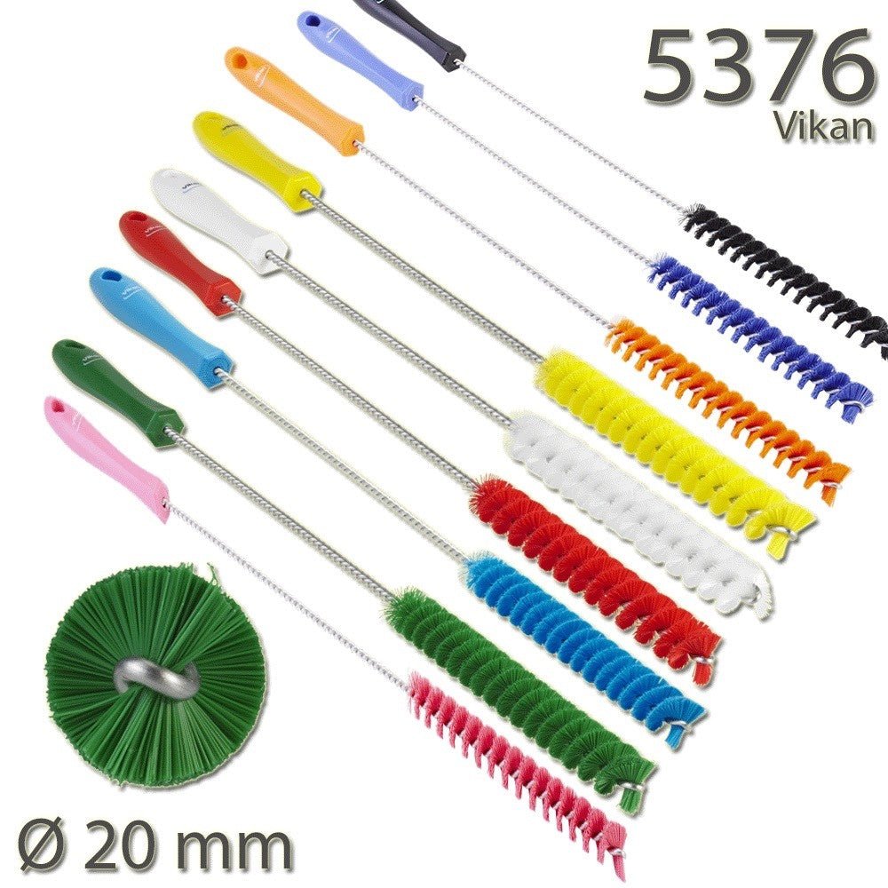 Vikan 5376 Tube Brush, Ø20 mm, 500 mm, Medium Choice of colour - Auto Rae-Chem