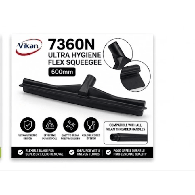 Vikan 7360n Ultra Hygiene Flex Squeegee 600mm Food Grade Cleaner - Auto Rae-Chem
