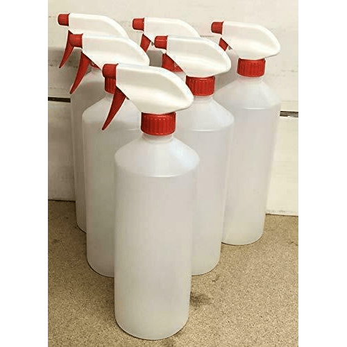 6x 1 Litre Chemical Resistant Trigger Spray Bottles - Auto Rae-Chem