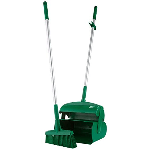 Vikan Hygiene 56612 Dustpan Set Closedwith Broom, Green, 320 x 1170 mm - Auto Rae-Chem