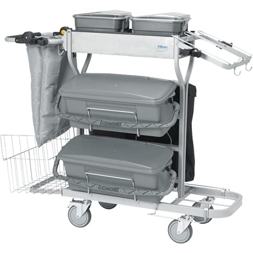 Vikan 580311 Compact Plus Cleaning Cart, 40 cm VEC System Size, Grey
