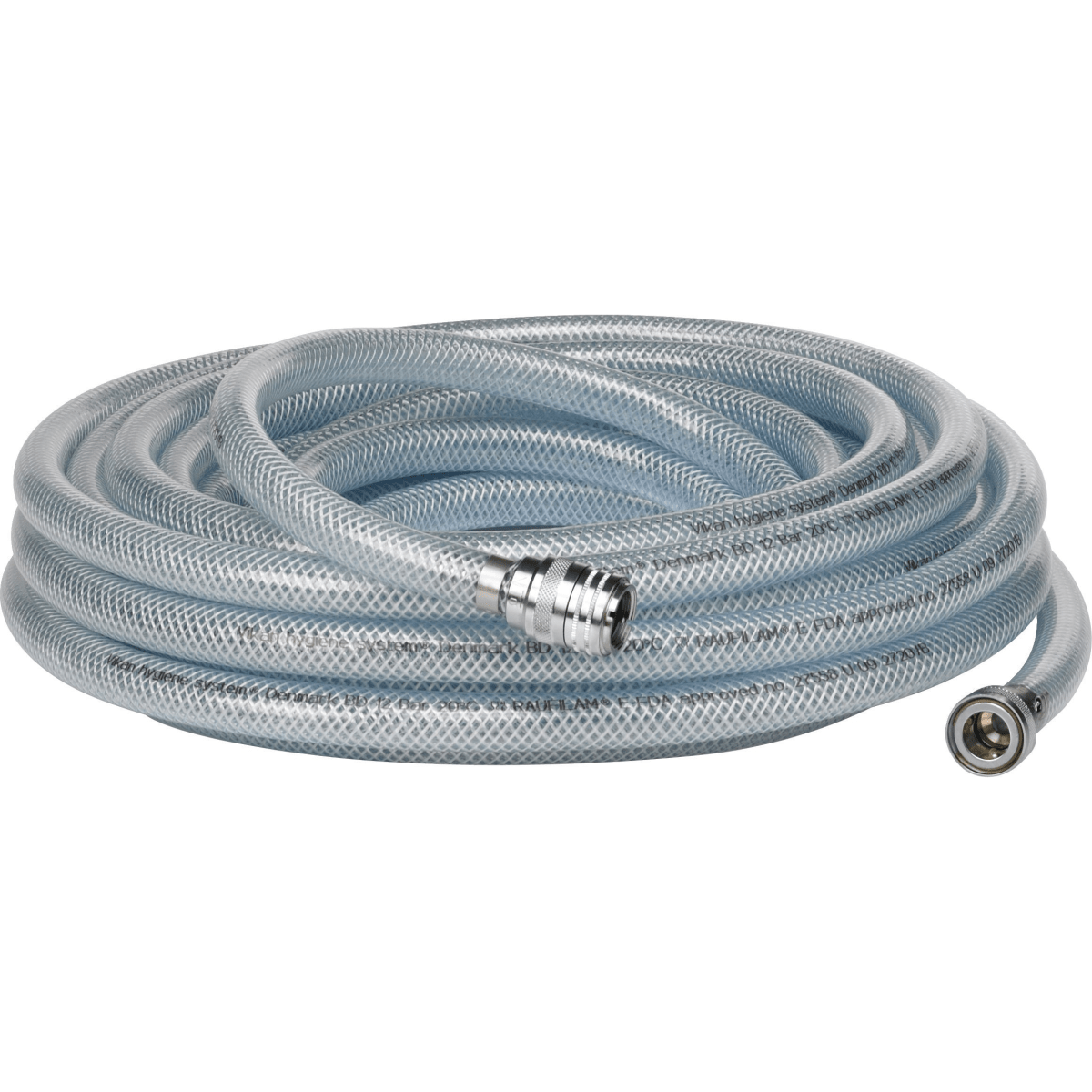 Vikan 93325 Cold Water Hose, 15 m, Transparent, Max 12 Bar, Max 40°C - Auto Rae-Chem