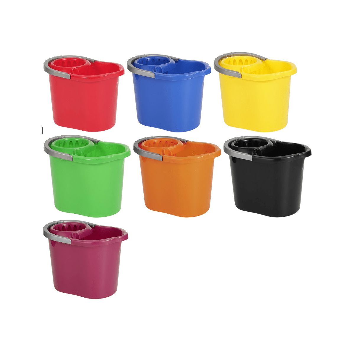 Vikan MS36N Plastic Mop Bucket With Wringer 12 Litre choice of color - Auto Rae-Chem