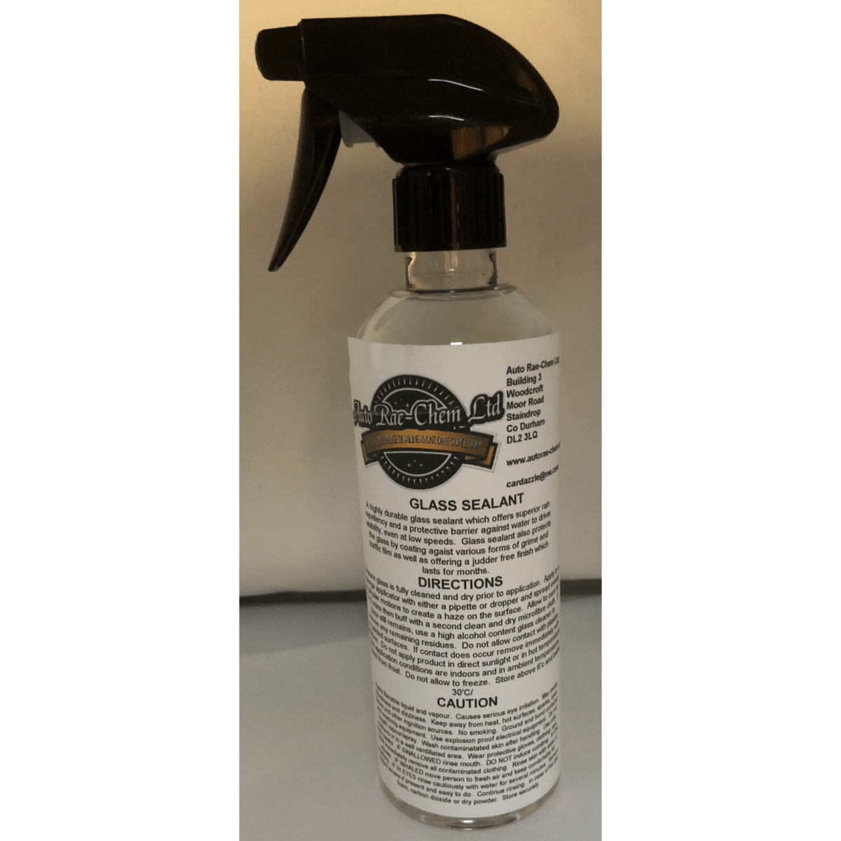 Glass Sealant – Hydrophobic Rain Repellent & Windscreen Protection - Auto Rae-Chem