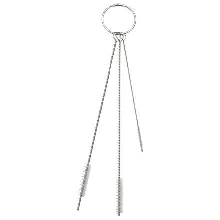 Vikan Hygiene 5362-5 cleaning set with 3 brushes, white, soft, (Ø2, Ø5, Ø6) - Auto Rae-Chem