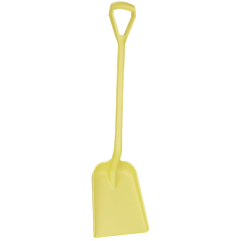 Vikan 56266 Polypropylene Shovel, Metal Detectable, Yellow, 1040 mm Length, Pack of 5