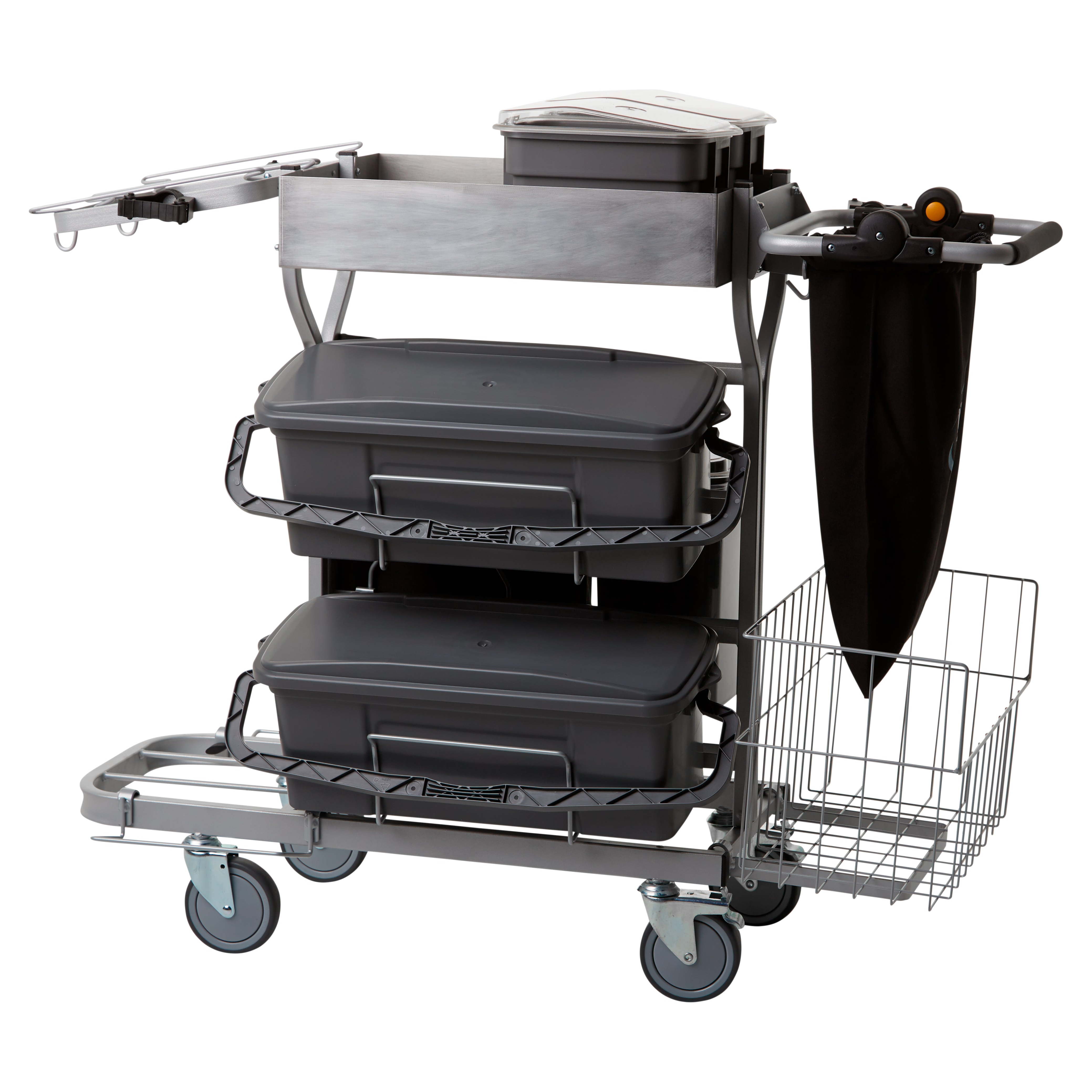 Vikan 580311 Compact Cleaning Trolley Plus, 40cm, Grey