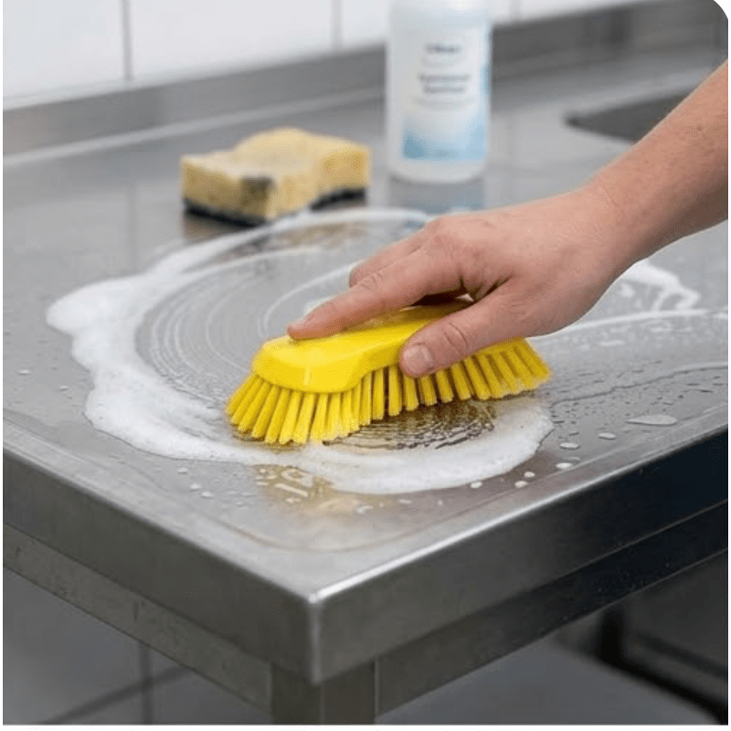 Vikan 3894 XL Hand Brush – Very Stiff Bristles | Heavy Duty Cleaning & Grooming - Auto Rae-Chem