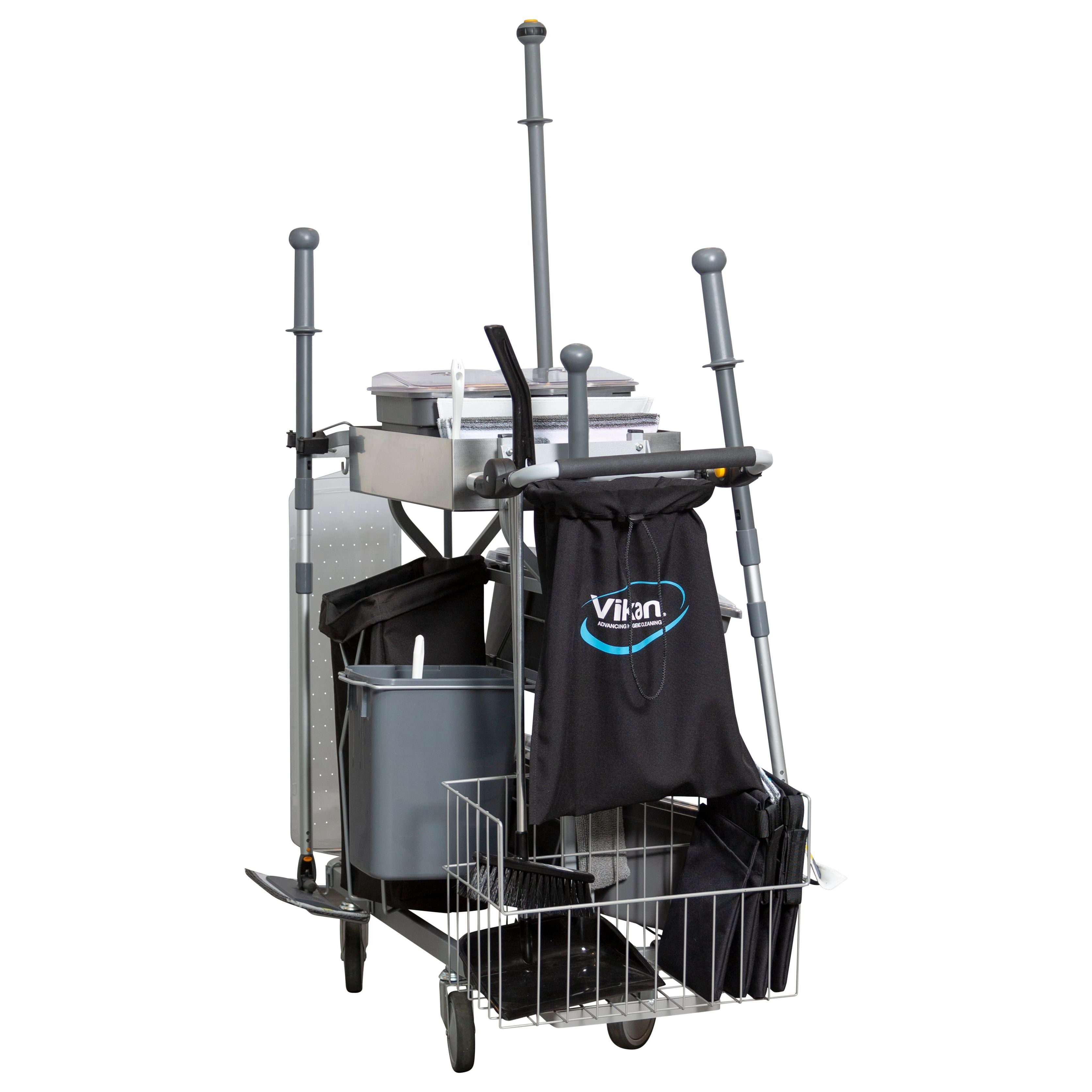 Vikan 990125 Restroom Cleaning Package, System Size 60 cm, Grey