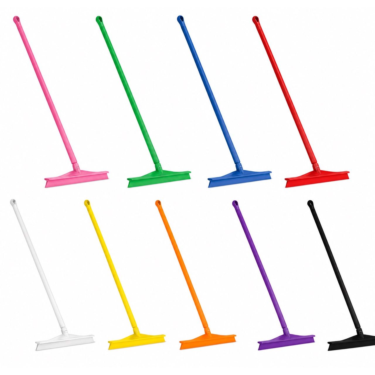Vikan 600mm Polypropylene Floor Squeegee with Handle Food Grade Colour Coded