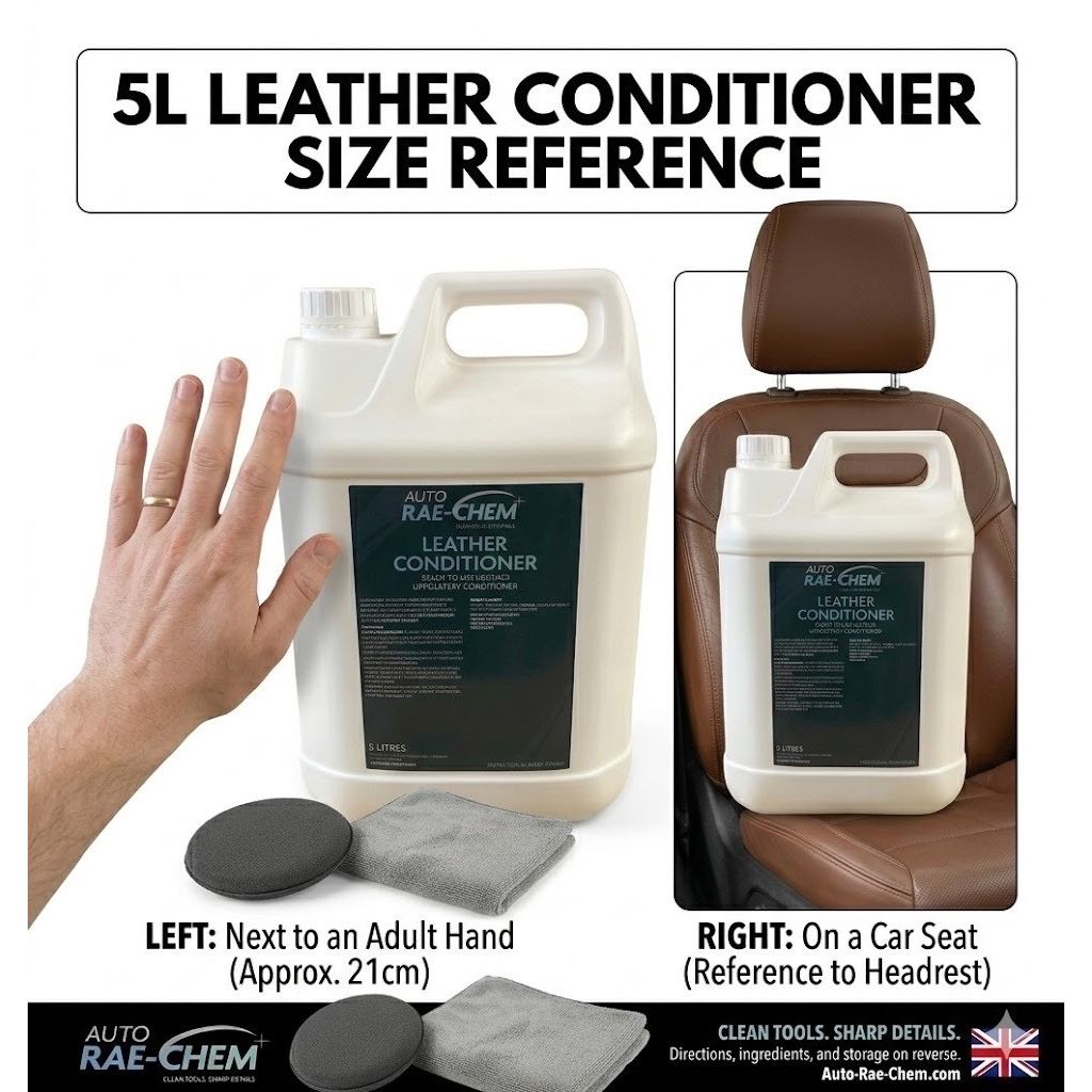 Leather Conditioner 5L ā Car Seats & Upholstery Restorer & Protectant - Auto Rae-Chem