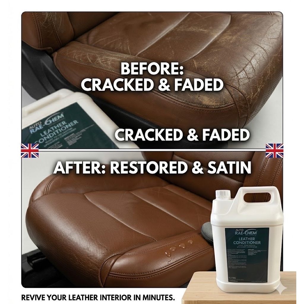 Leather Conditioner 5L – Car Seats & Upholstery Restorer & Protectant - Auto Rae-Chem