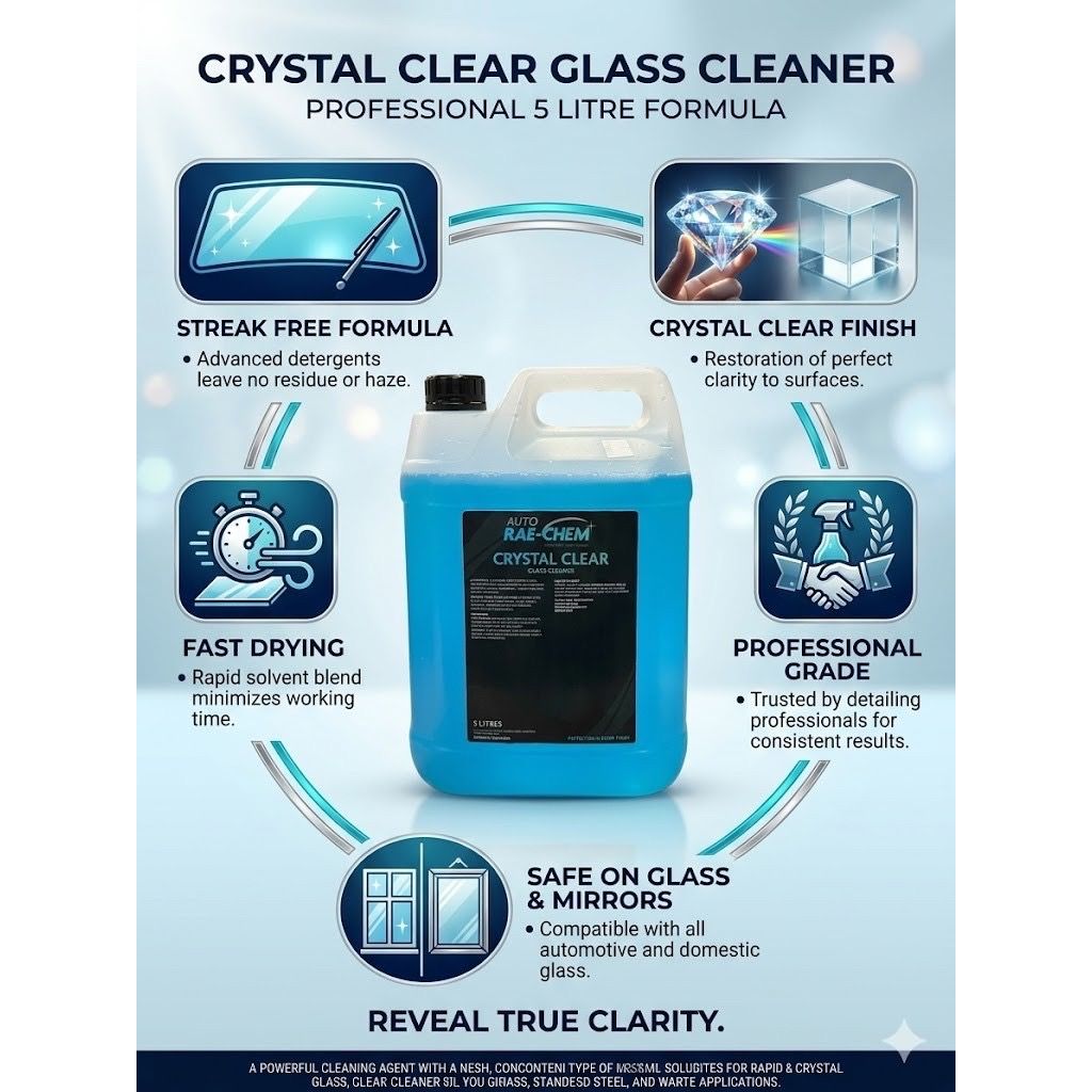 CrystalClear – Premium Streak-Free Glass & Window Cleaner - Auto Rae-Chem