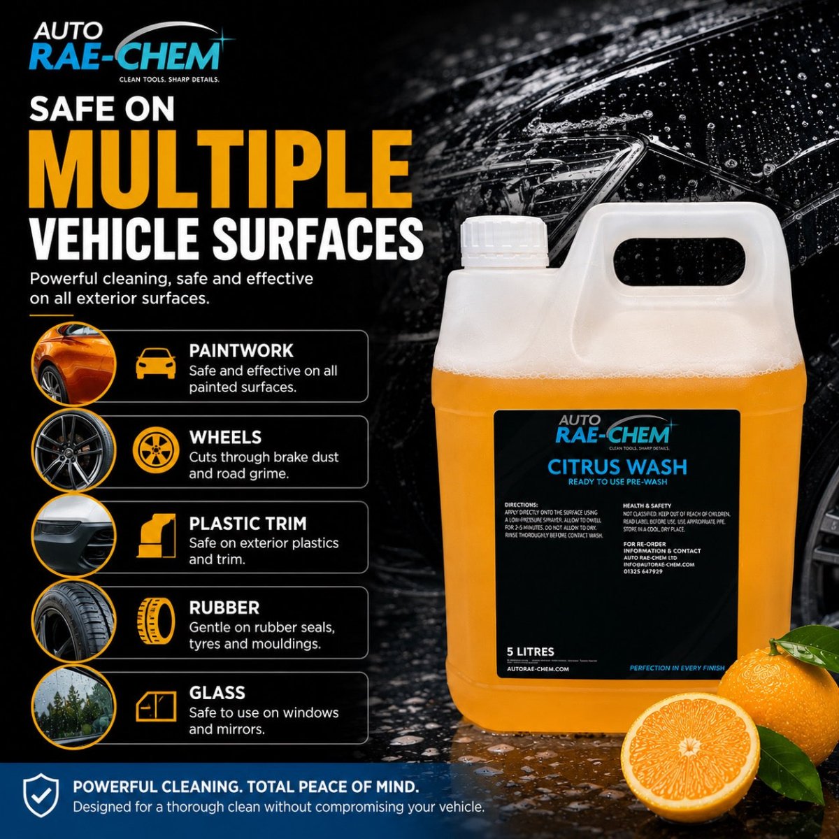 Citrus Wash – Ready to Use All Purpose Pre-Wash Cleaner, 5L - Auto Rae-Chem