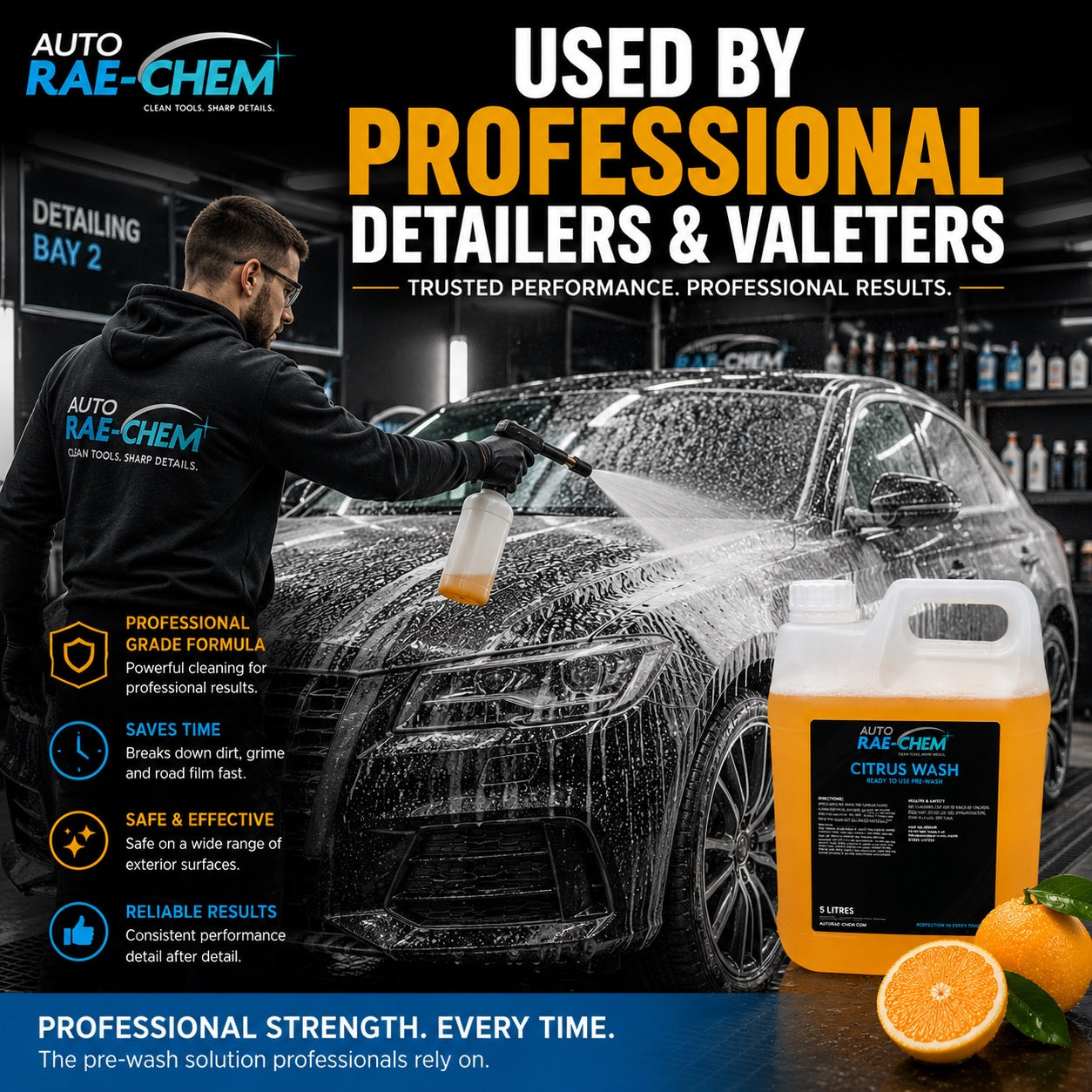 Citrus Wash – Ready to Use All Purpose Pre-Wash Cleaner, 5L