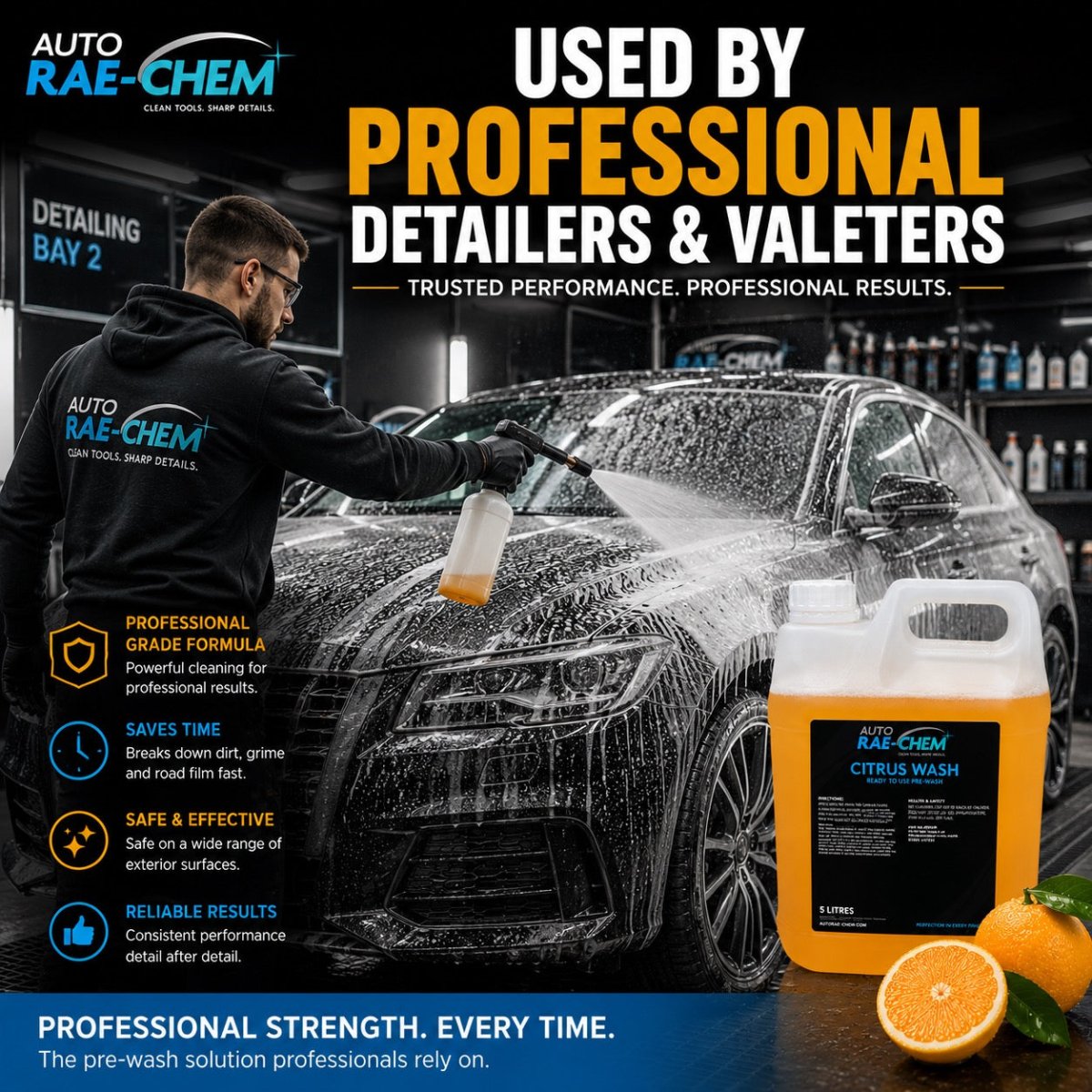 Citrus Wash – Ready to Use All Purpose Pre-Wash Cleaner, 5L - Auto Rae-Chem