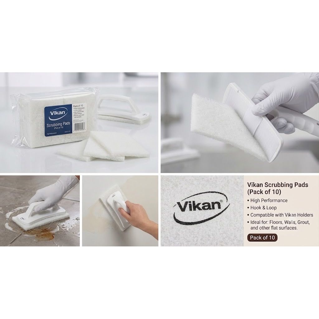 Vikan Scrubbing Pads Pack of 10 | Car Detailing & Workshop Cleaning - Auto Rae-Chem
