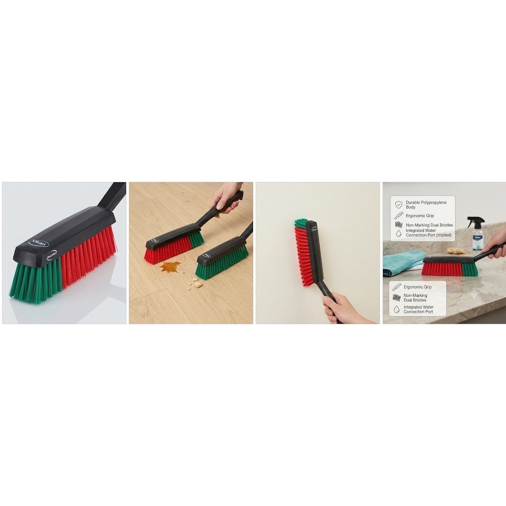 Vikan 450052 Professional Slimline Stiff Upholstery Carpet Brush - View 4 | Auto Rae-Chem