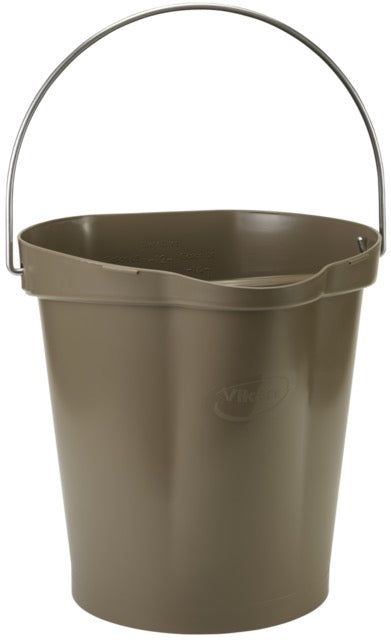 Vikan 5686 Hygiene Bucket 12 Litre – Stainless Steel Handle | 12 HACCP Colours