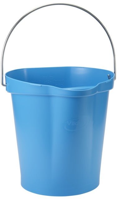 Vikan 5686 Hygiene Bucket 12 Litre – Stainless Steel Handle | 12 HACCP Colours - Auto Rae-Chem
