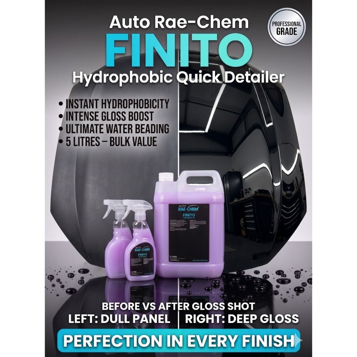 Finito ā Hydrophobic Quick Detailer Spray - Auto Rae-Chem