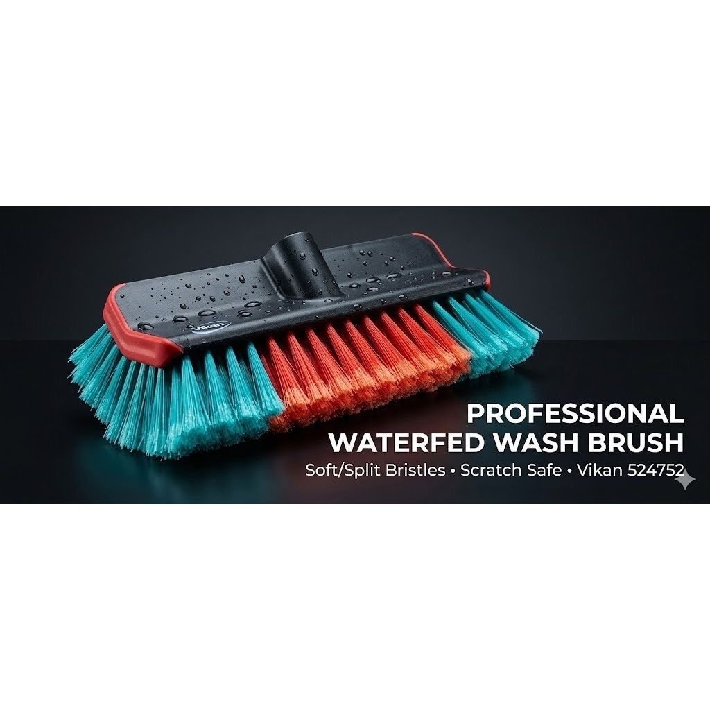 Vikan 524752 Hi-Lo Water-Fed Brush | 280mm Soft/Split - Auto Rae-Chem