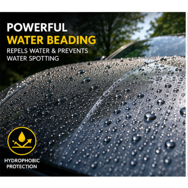 Car Valeting Wax Rinse Spray On Car Wax - Close Up | Auto Rae-Chem