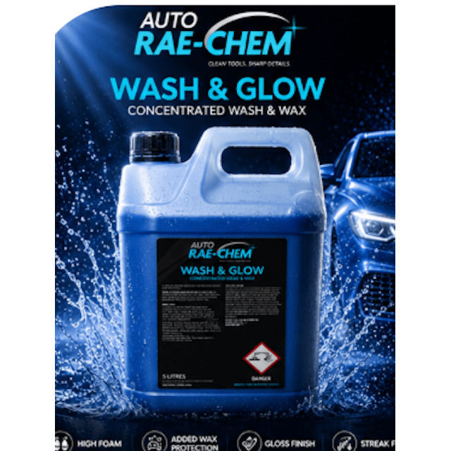 Wash & Glow ā Concentrated Car Shampoo Wash & Wax, 5L - Auto Rae-Chem