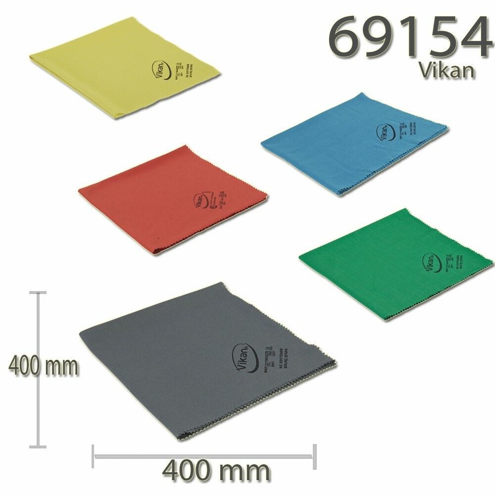 Vikan Microfibre Lustre Cloth x 1 Glass, Mirrors, Tiles, Stainless, - Auto Rae-Chem