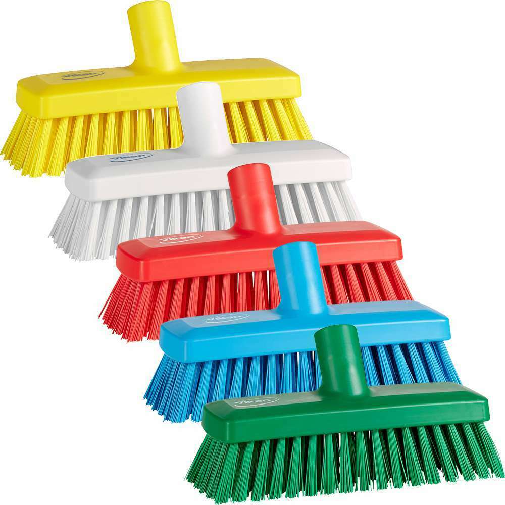 Vikan Compact Wall/Deck Scrub - Hard with or without handle - Auto Rae-Chem
