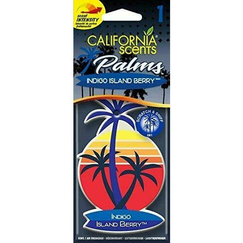 California Scents Palms Air Freshener (Pack of 4) Choice Of Fragrance - Auto Rae-Chem