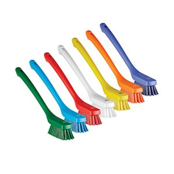 Vikan 4185n Narrow Cleaning Brush with Long Handle, 420 mm Various Colour - Auto Rae-Chem
