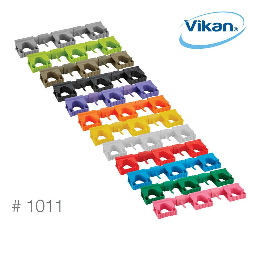 Vikan Hygienic Hi-Flex Wall Bracket System in 12 colours - Auto Rae-Chem
