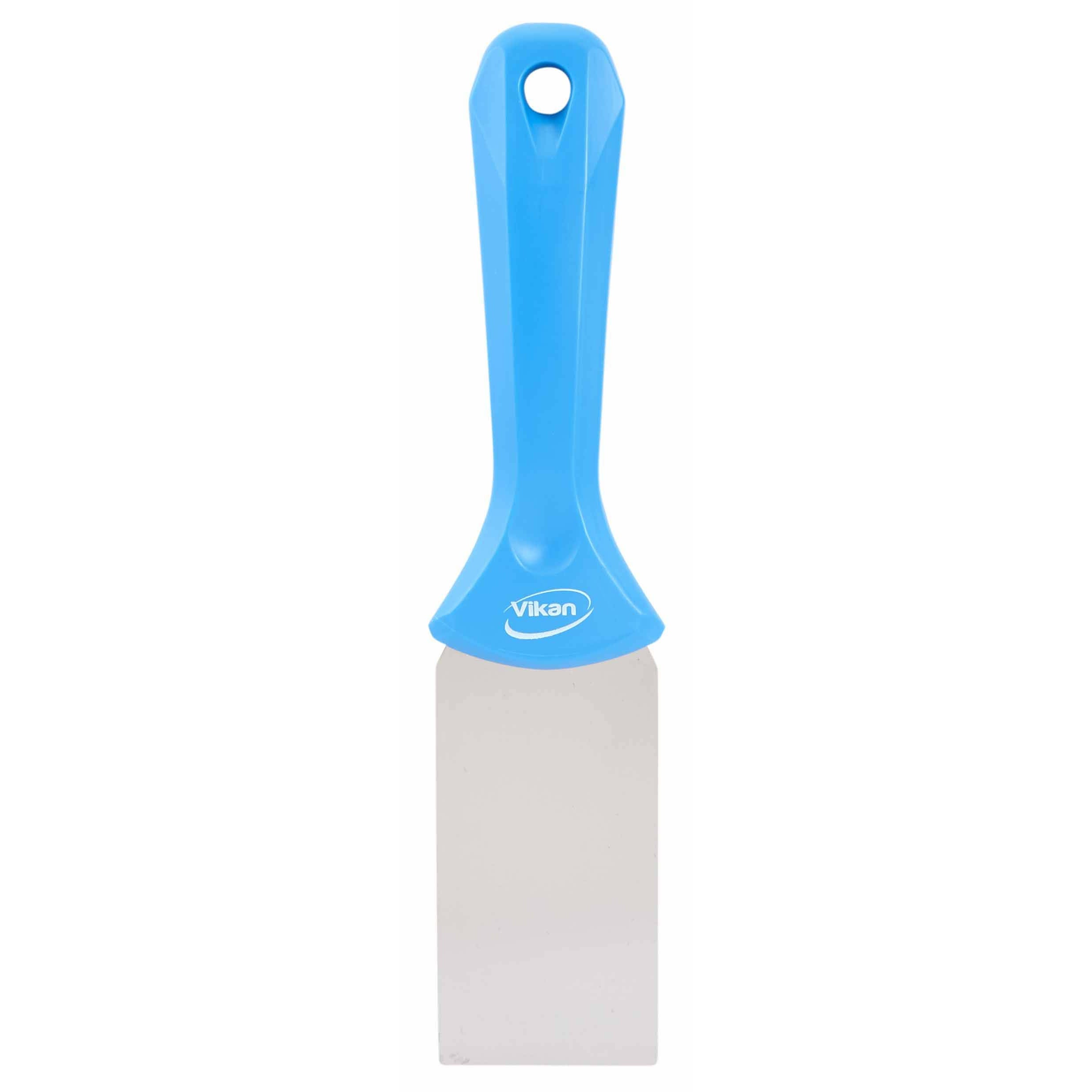 Vikan 40084 Stainless Steel Hand Scraper 50mm Blue - View 2 | Auto Rae-Chem