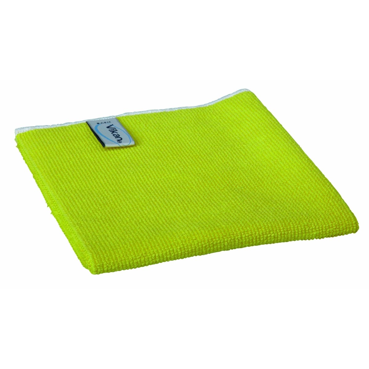 Vikan 691136 Basic Microfibre Cloth, Yellow, 320mm Length, 320mm Width, 3mm Height, Pack of 5 - Auto Rae-Chem