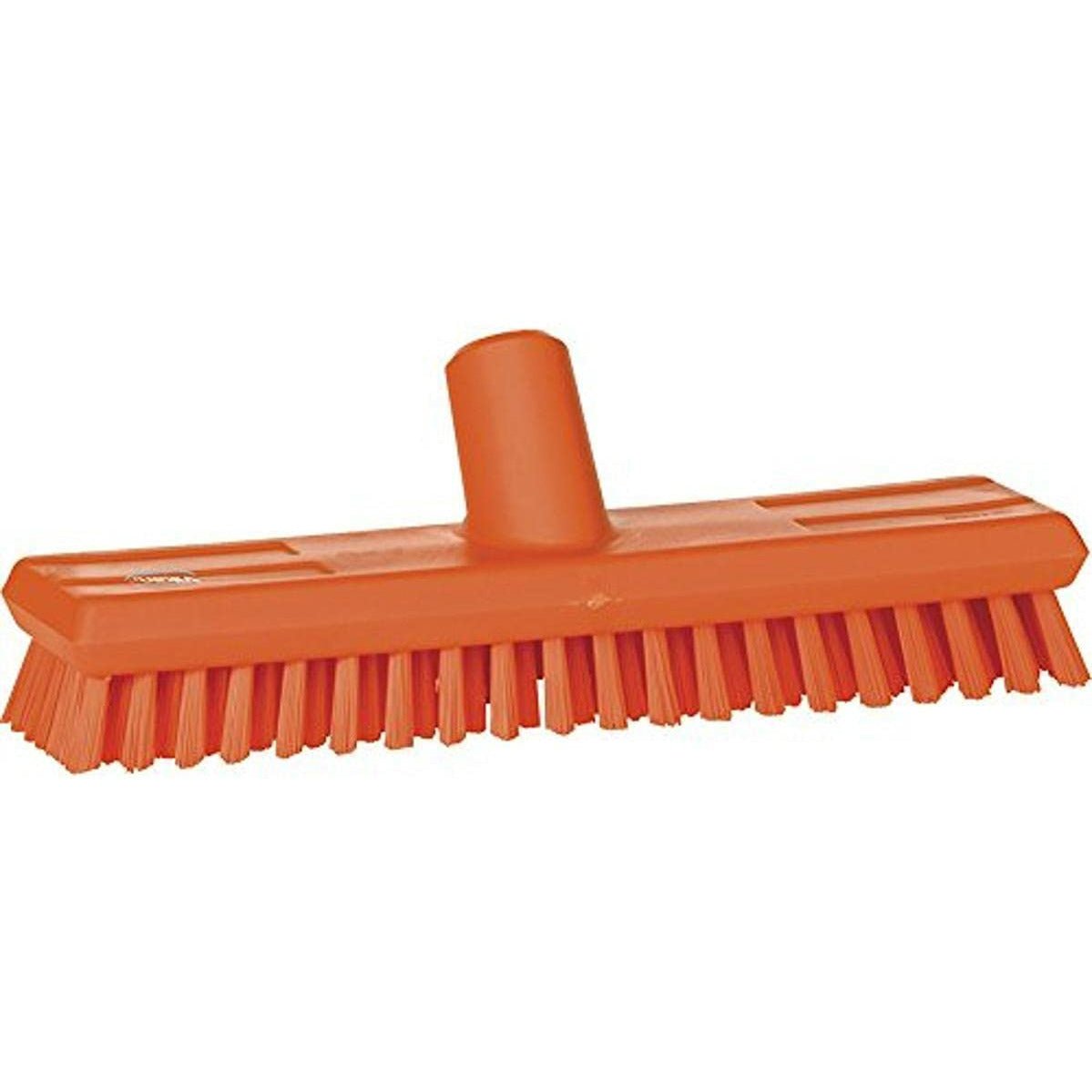 Vikan 70417 Stiff Bristle Deck Scrub 10-3/4" | Orange | Polyester - Auto Rae-Chem