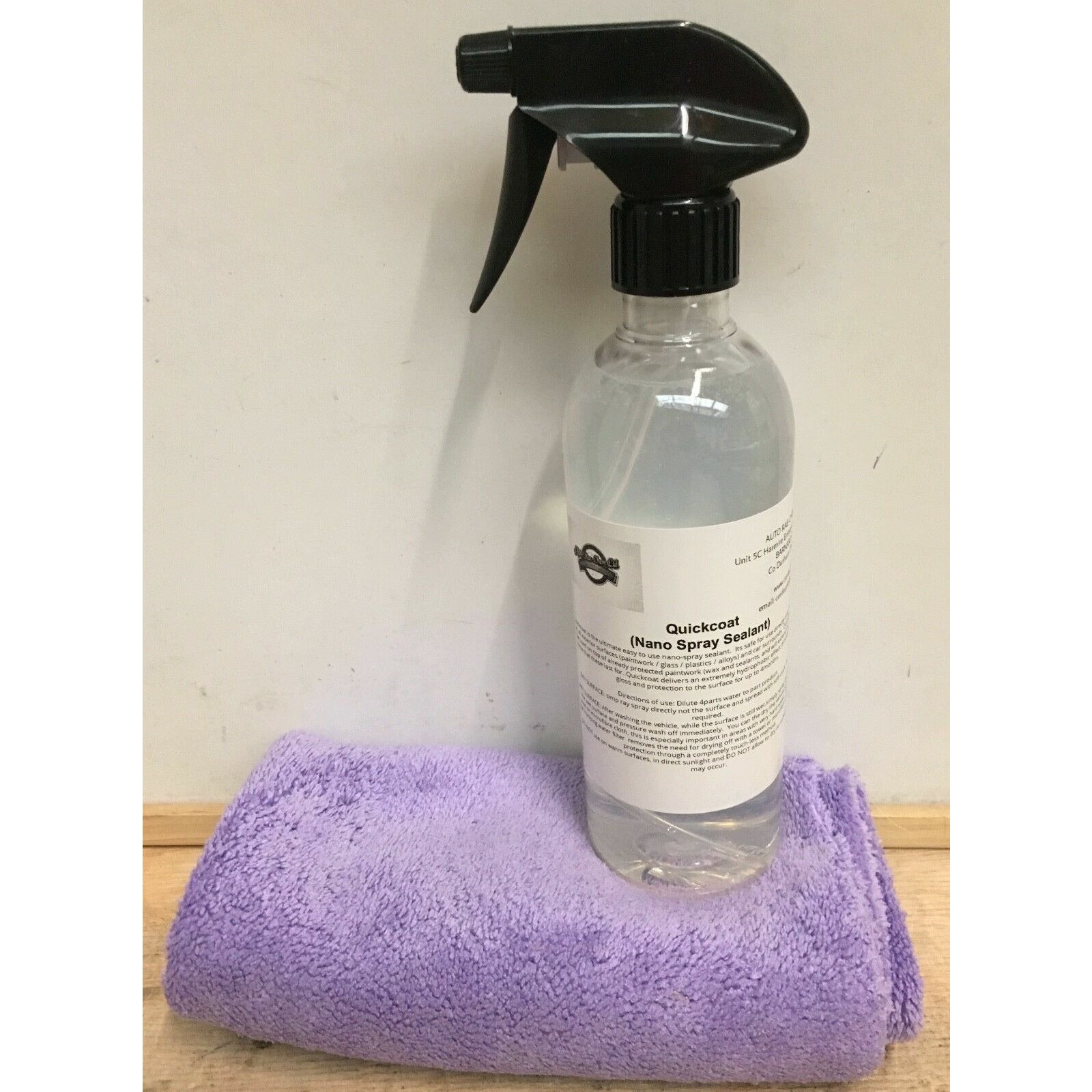 Quickcoat Nano Spray Sealant 500ml with Free Edgeless Microfibre | Auto Rae-Chem