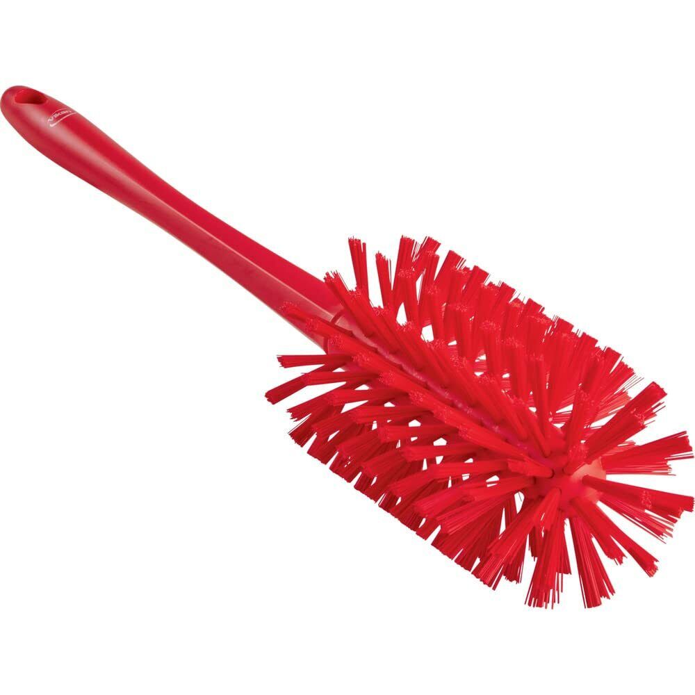 Vikan One-Piece Pipe Brush 3.5 inch Medium Stiff Red | Auto Rae-Chem