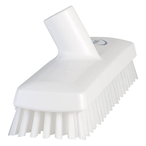 Vikan 70415 Stiff Bristle Deck Scrub 10.75 inch Polyester White - View 2 | Auto Rae-Chem