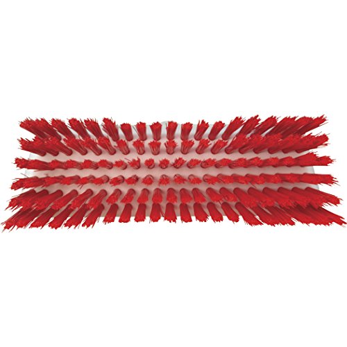 Vikan 70444 Deck Scrub Dual Bristle Length Stiff 10 inch Red - View 2 | Auto Rae-Chem
