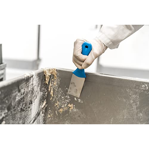 Vikan 40084 Stainless Steel Hand Scraper Red 235mm - View 2 | Auto Rae-Chem