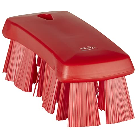 Vikan Brush, Polypropylene Polyester, Red | Auto Rae-Chem