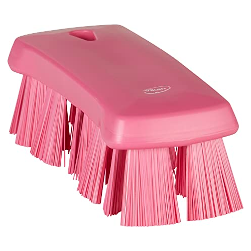 Vikan Brush, Polypropylene Polyester, Pink | Auto Rae-Chem