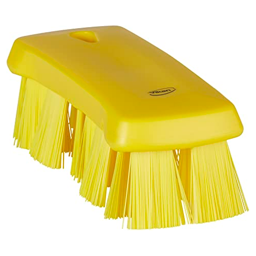 Vikan Brush, Polypropylene Polyester, Yellow | Auto Rae-Chem